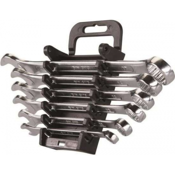 SILVERLINE Steekringsleutel Set - 6-Delige - Metrisch: 8 t/m 17 mm)