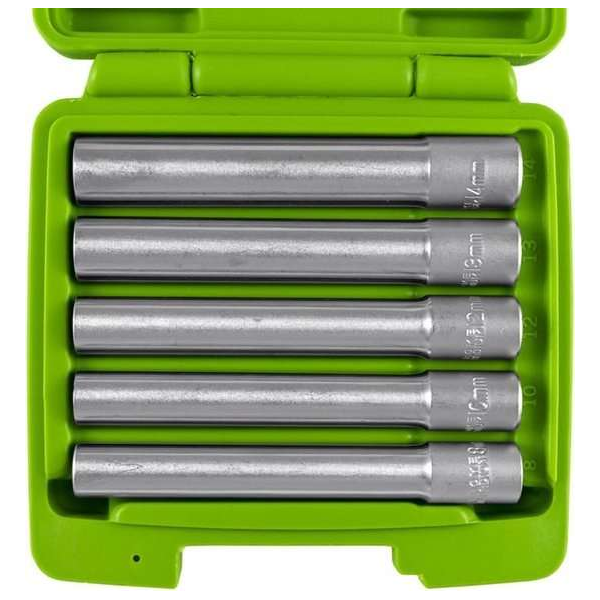 JBM 3/8" Doppenset zeskant/inbus extra lang | 8 - 14 mm | 5-delig JBM 3/8" Doppenset zeskant/inbus extra lang | 8 - 14 mm | 5-delig