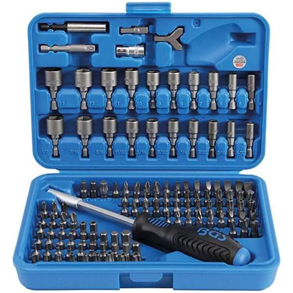 Bit set inbus, XZN en Torx incl. adapters 122 delig, BGS 20100 Bit set inbus, XZN en Torx incl. adapters 122 delig, BGS 20100