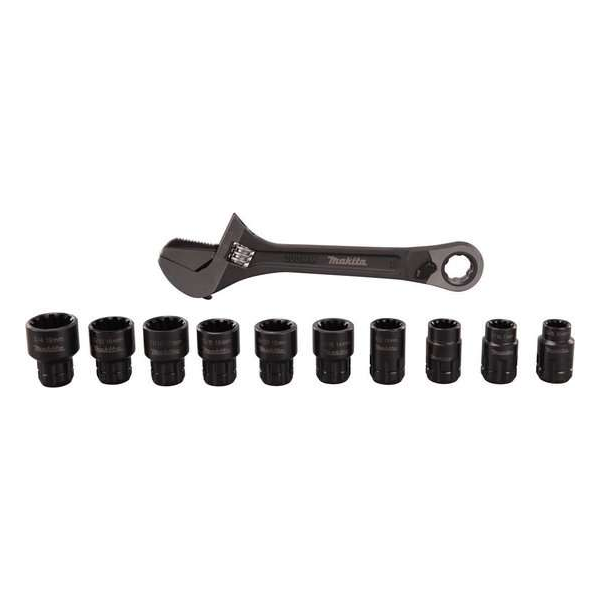 Makita Verstelbare moersleutel/pijptang/ratel 6-GL 14-delige set Makita Verstelbare moersleutel/pijptang/ratel 6-GL 14-delige set