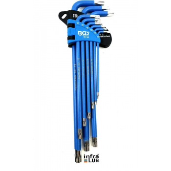 Inbussleutel set Torx | Magnetisch en kerngat | Extra Large | 9 delig