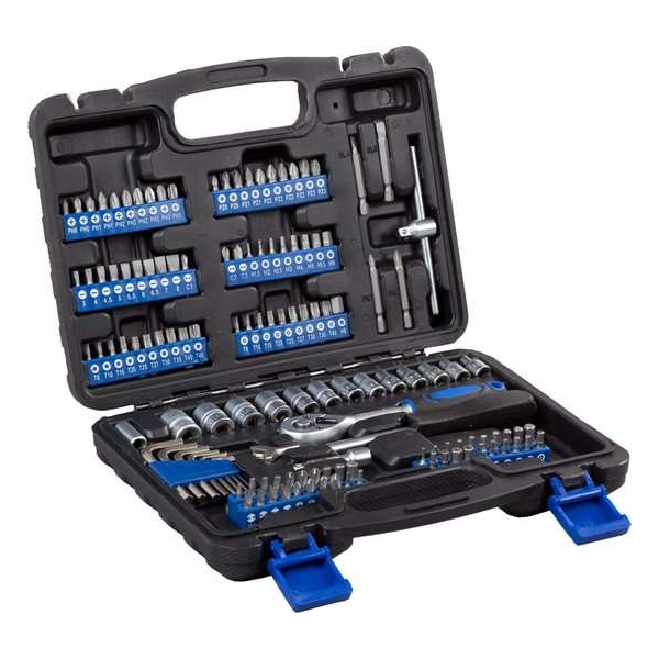 Steeksleutel en bits set 132 stuks Steeksleutel en bits set 132 stuks