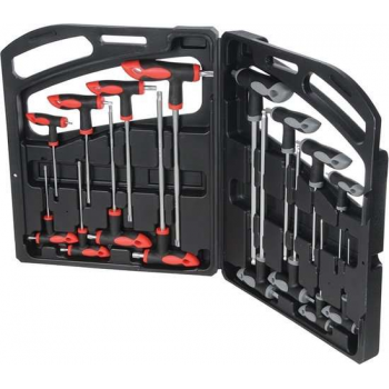 Silverline Dopsleutel Set met T-Handvat - 16 Delig