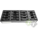 Inbus en Torx krachtdoppen,  inbusdop, torxdop 1/2 duims aansluiting, 16 delig