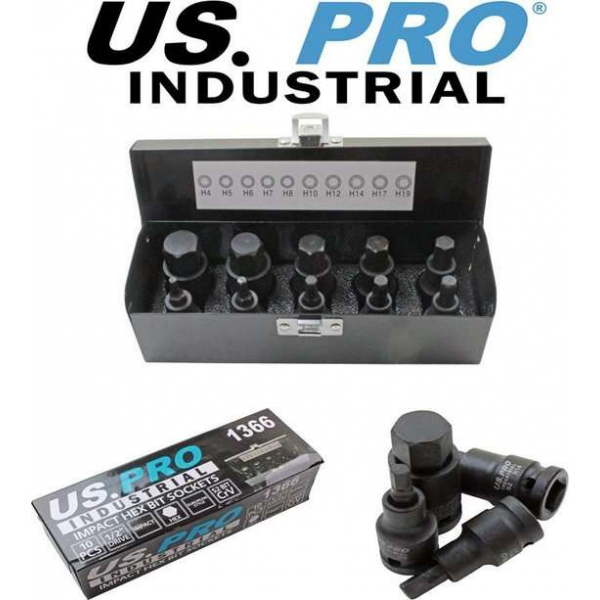 Torx krachtdoppenset 1/2" T20 tot T70 10-delig Torx krachtdoppenset 1/2" T20 tot T70 10-delig