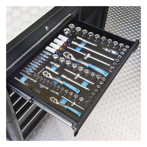 Datona® - Doppenset - Teflon doppen - 70-delig - In “PRO” module - Metrisch - Zilver Datona® - Doppenset - Teflon doppen - 70-delig - In “PRO” module - Metrisch - Zilver