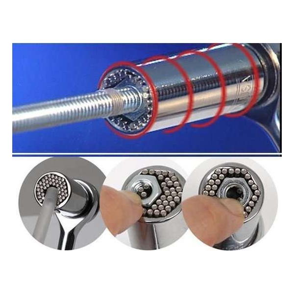 DisQounts Gator Grip universele doppenset - vervangt alle doppen van 7mm tot 19mm DisQounts Gator Grip universele doppenset - vervangt alle doppen van 7mm tot 19mm