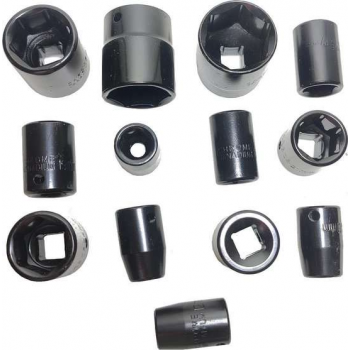 Impact 1/2" krachtdoppen set 13 delig Kracht doppen voor slagmoersleutel 10 - 32mm