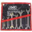Steeksleutelset, 6 delig Inch, 1/4'' x 5/16'' tot 5/8'' x 3/4'', JMC