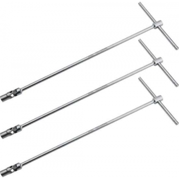 Smoos® T-sleutel 13 mm met cardangewricht - 3 stuks -RVS - Zilver