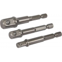 Silverline Doppen Set - 1/4", 3/8" en 1/2" - 3 Delig