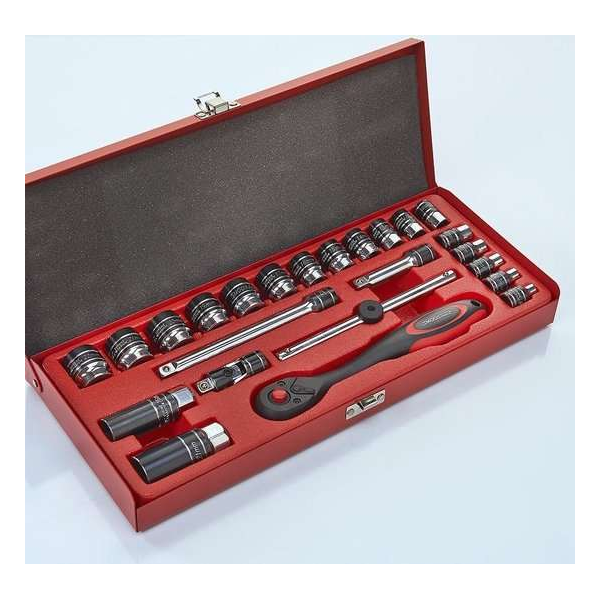 Smoos® Dopsleutelset 3/8 opname 24-delig Smoos® Dopsleutelset 3/8 opname 24-delig