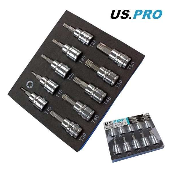 Torx doppenset 3/8" 10-delig Torx doppenset 3/8" 10-delig