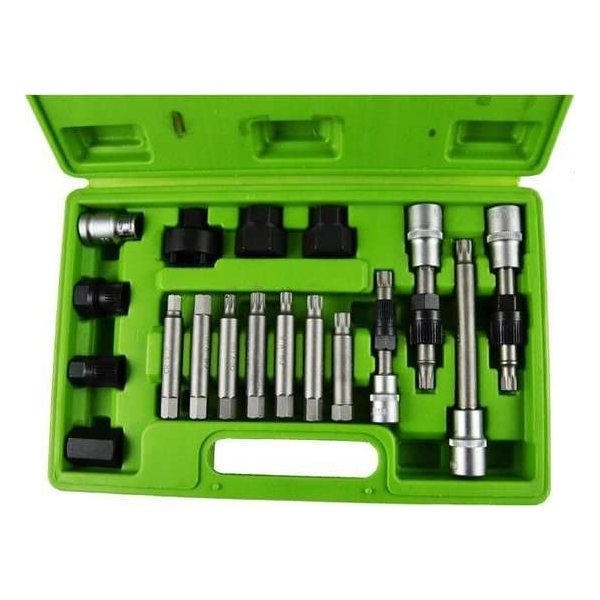 JBM Tools | Combi doppenset 6 Kant doppen 18-Delig JBM Tools | Combi doppenset 6 Kant doppen 18-Delig