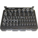 Uitgebreide Torx doppenset met in- en uitwendige torx, 52 delig, Normex