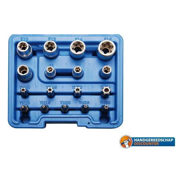 Torx doppen en bitset (E-Type / T-Star), 17 delig, BGS 5023 Torx doppen en bitset (E-Type / T-Star), 17 delig, BGS 5023