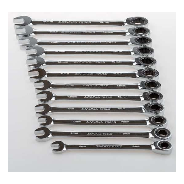 Smoos® 39-delige ringratelset, kniesleutelset, inbus en torx Smoos Softmodule -zilver Smoos® 39-delige ringratelset, kniesleutelset, inbus en torx Smoos Softmodule -zilver