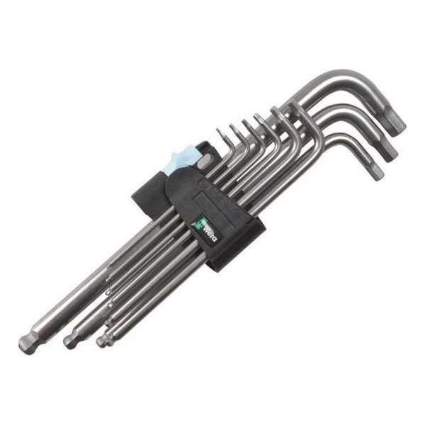 Wera 05022720001 9-delige Inbussleutelset - RVS - 1,5-10mm Wera 05022720001 9-delige Inbussleutelset - RVS - 1,5-10mm