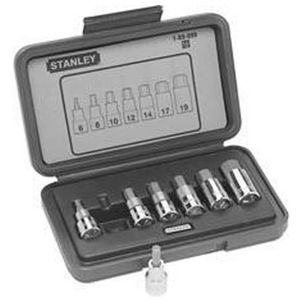 Stanley 1/2" Dopsleutelset 7 delig Stanley 1/2" Dopsleutelset 7 delig