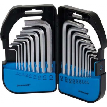 Silverline 341662 18 Delige Torx en inbussleutel set