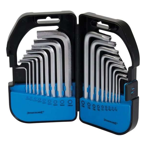 Silverline 341662 18 Delige Torx en inbussleutel set Silverline 341662 18 Delige Torx en inbussleutel set