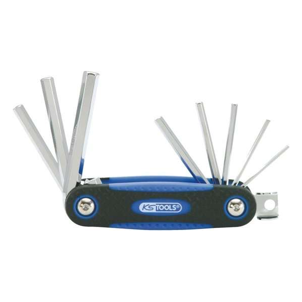Inbussleutelset KS-Tools 1583540 2,5-10mm 8-delig kogelkop Inbussleutelset KS-Tools 1583540 2,5-10mm 8-delig kogelkop