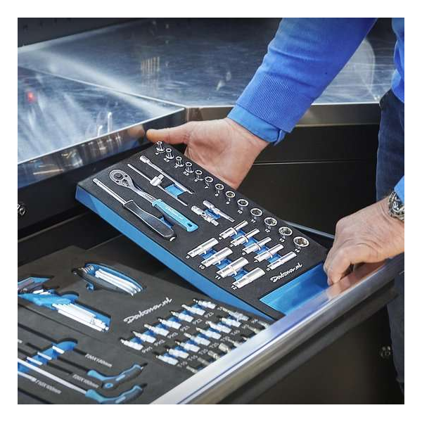 Datona® Dopsleutelset 1/4 opname 28-delig in Plus softmodule Datona® Dopsleutelset 1/4 opname 28-delig in Plus softmodule