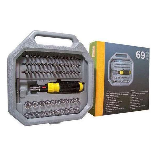 Dopsleutelset / Bitset (69 delig) Dopsleutelset / Bitset (69 delig)