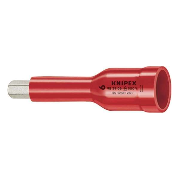 Knipex 98 39 08 VDE Dopsleutel 8mm - 1000V AC - 3/8" - binnenzeskant Knipex 98 39 08 VDE Dopsleutel 8mm - 1000V AC - 3/8" - binnenzeskant