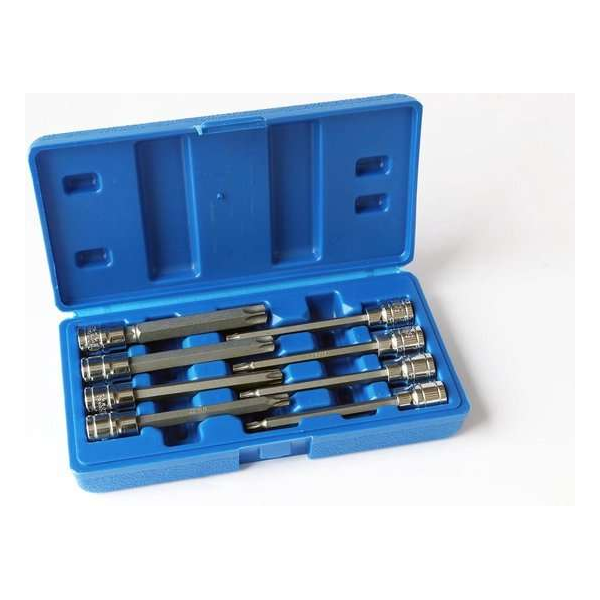 Torx doppenset met boring 3/8" 8-delig Torx doppenset met boring 3/8" 8-delig