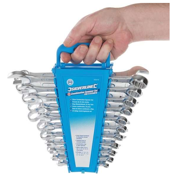 22-Delige Steekringsleutel Set (6 - 22 mm En 1/4" - 7/8") 22-Delige Steekringsleutel Set (6 - 22 mm En 1/4" - 7/8")