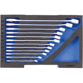 Gedore 1100 CT1-7 12-delige Ringsteeksleutelset in inleg voor L-Boxx 136 - 8-24mm