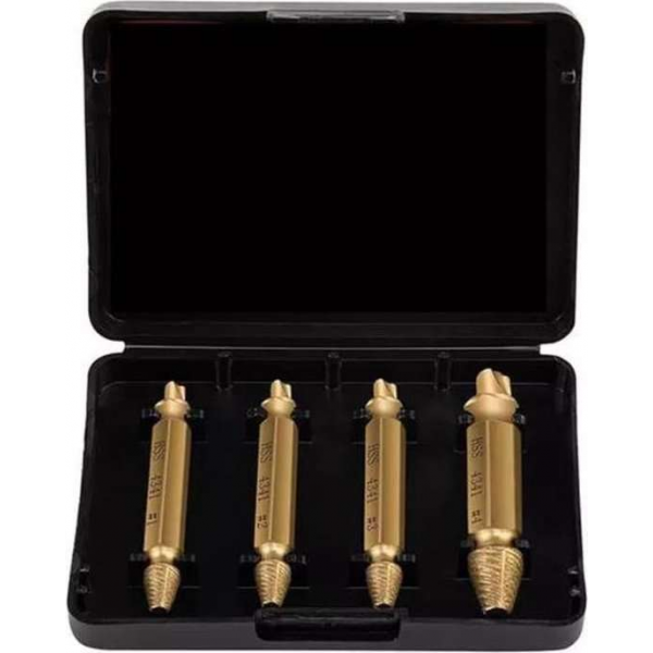Jumalu Schroefverwijderset - 4 delig - Screw removal tool - Schroef verwijderen - Schroefverwijderaar - Schroef Jumalu Schroefverwijderset - 4 delig - Screw removal tool - Schroef verwijderen - Schroefverwijderaar - Schroef