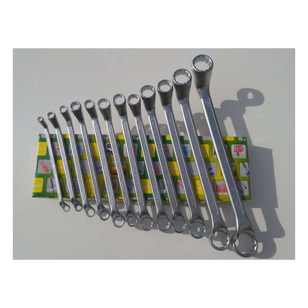 Ringsleutelset 12 delig inch 1/4-1 1/4 oldtimer gereedschap Ringsleutelset 12 delig inch 1/4-1 1/4 oldtimer gereedschap