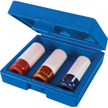 Silverline Slagmoerdoppenset, 3 Stuks. 1/2" / 17, 19 en 21 mm.