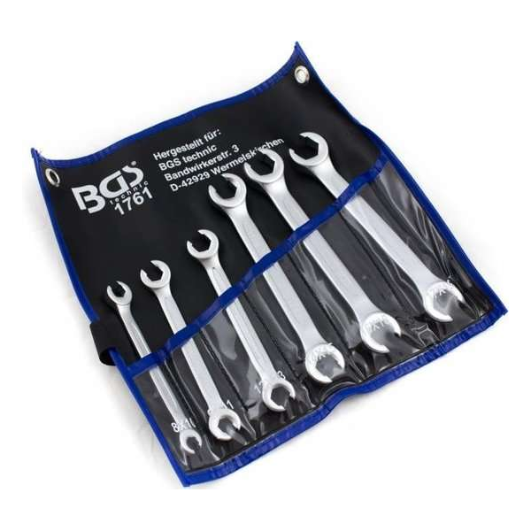 BGS Ringsleutelset - "Open" -6 delig -wordt geleverd in etui BGS Ringsleutelset - "Open" -6 delig -wordt geleverd in etui