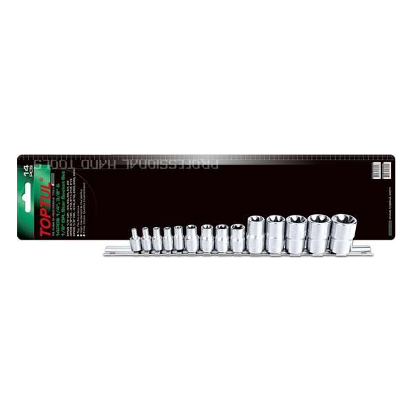 Rail E-torx 1/4xE4-E8 3/8xE10-E14 1/2xE16-E24 Rail E-torx 1/4xE4-E8 3/8xE10-E14 1/2xE16-E24