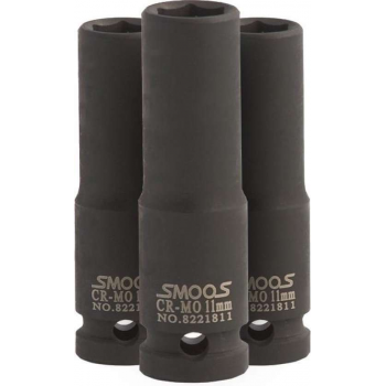 Smoos® Lange krachtdop 16 mm 3/8 opname - 3 stuks