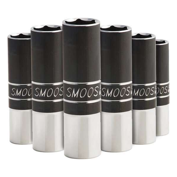 Smoos® Losse dop 10 mm extra lang met 1/4 opname - 6 stuks Smoos® Losse dop 10 mm extra lang met 1/4 opname - 6 stuks