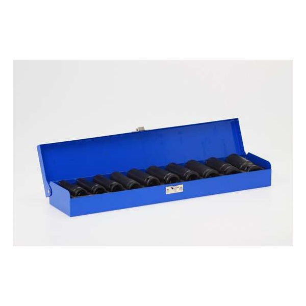 Stahlkaiser 8cm lange-krachtdoppenset 10-dlg 1/2 Stahlkaiser 8cm lange-krachtdoppenset 10-dlg 1/2