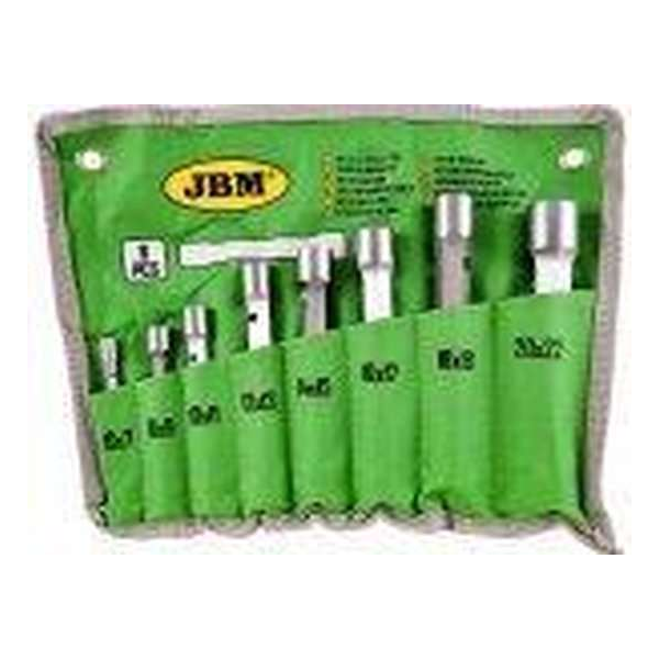 JBM Tools | SET VAN PIJPMOERSLEUTELS, 8-DELIG JBM Tools | SET VAN PIJPMOERSLEUTELS, 8-DELIG