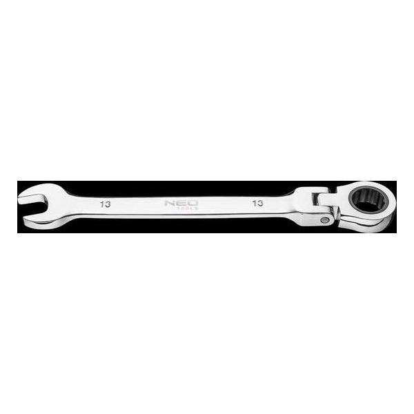 NEO steek/ratelsleutel 13mm knik met knik nek NEO steek/ratelsleutel 13mm knik met knik nek