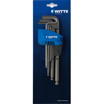 Inbussleutelset kogel 1.5-10mm (9dlg) Witte