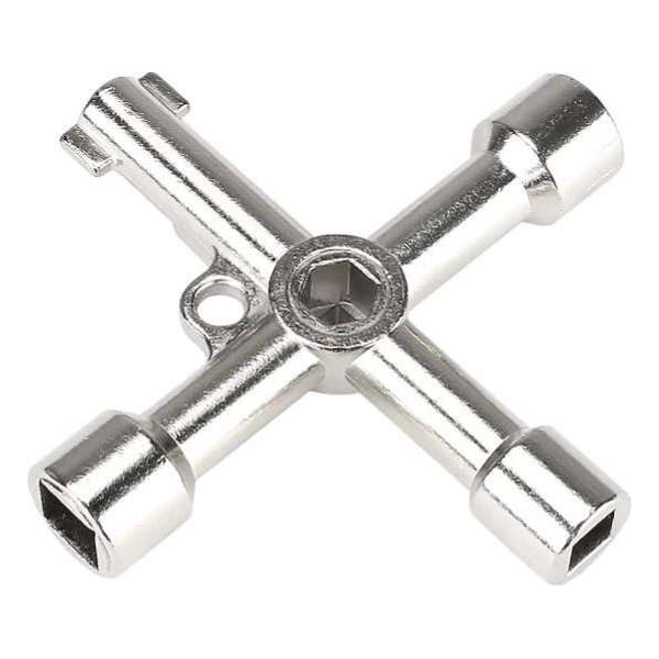 Multi sleutel - 6 tot 14mm - driehoek vierkant dubbelbaard - B Multi sleutel - 6 tot 14mm - driehoek vierkant dubbelbaard - B