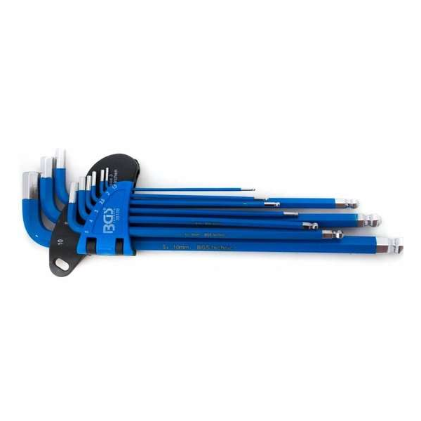 Inbussleutelset met stift 9-delig Inbussleutelset met stift 9-delig