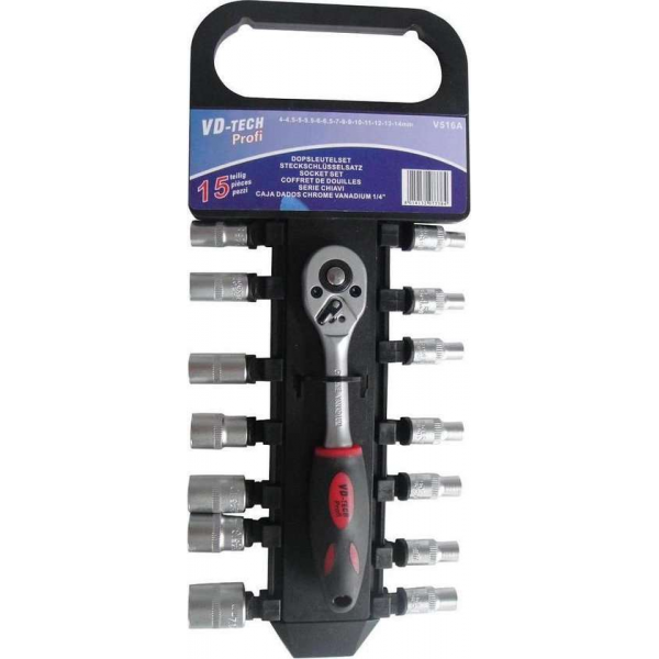 1/4 Dopsleutelset 1/4 Dopsleutelset