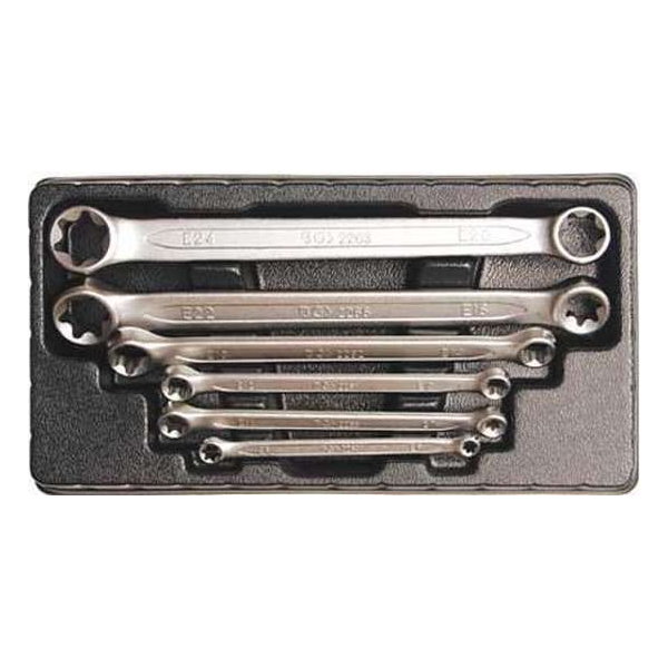 Torx ringsleutel set (E-profiel) 6 delig BGS 2268 Torx ringsleutel set (E-profiel) 6 delig BGS 2268