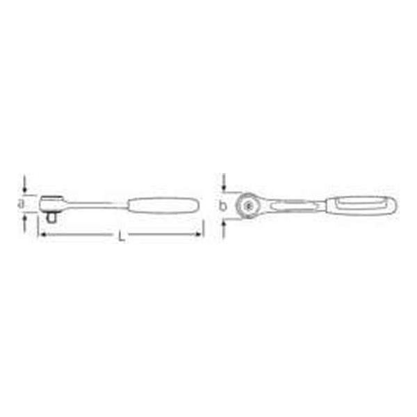 Stahlwille 411-2K 11231011 Omschakelratel 1/4 (6.3 mm) 118 mm Stahlwille 411-2K 11231011 Omschakelratel 1/4 (6.3 mm) 118 mm