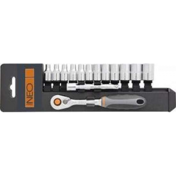NEO doppenset 14 dlg, 1/4 aansluiting 4-13mm