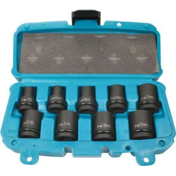Makita P-46953 9 Delige krachtdoppenset in koffer - 1/2"